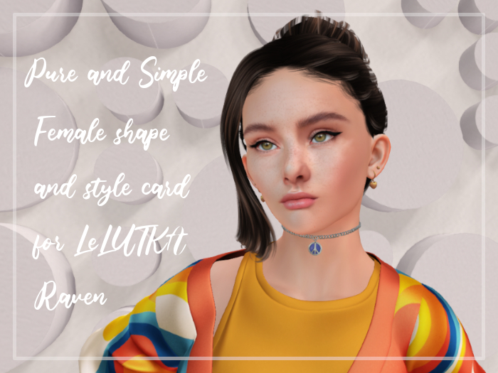Second Life Marketplace Pure And Simple Shape With Style Card For Second life marketplace pure and simple shape with style card for